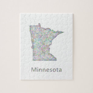 Puzzle Carte du Minnesota