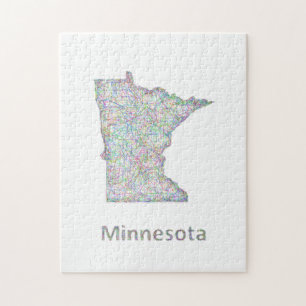 Puzzle Carte du Minnesota