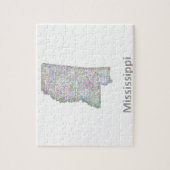 Puzzle Carte du Mississippi (Vertical)