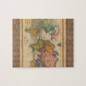 Puzzle Carte du monde 1700s Antique Continents (Horizontal)
