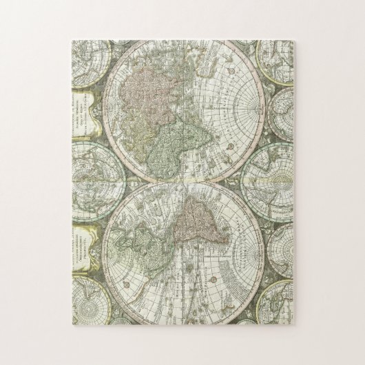 Puzzle Carte du monde | 1744 (Vertical)
