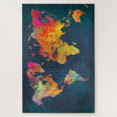 Puzzle carte du monde, 40,6 cm x 50,8 cm, 520 pièces, puz (Vertical)