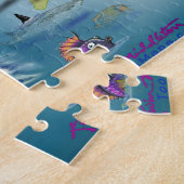 Puzzle Carte du monde amusant (Côté)