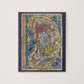 Puzzle Carte du monde antique en forme de cœur par Peter (Vertical)