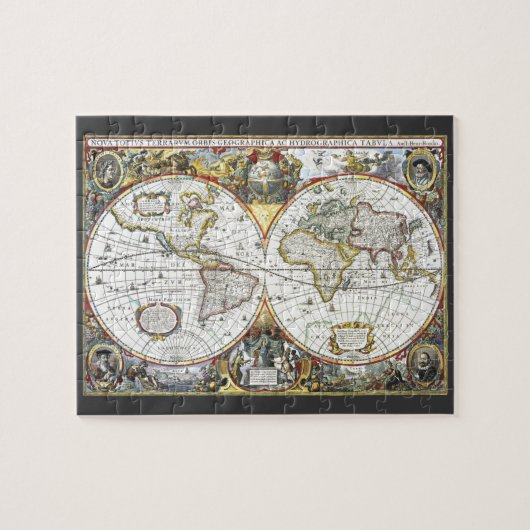 Puzzle Carte du monde antique par Hendrik Hondius, 1630 (Horizontal)