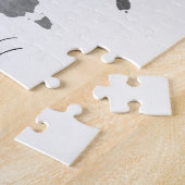 Puzzle Carte du monde Art Noir Blanc Nautical (Côté)