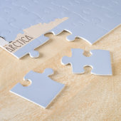 Puzzle Carte du monde avec animaux (Côté)