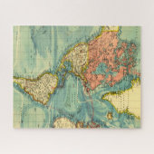 Puzzle Carte du monde avec les États-Unis (Horizontal)