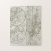 Puzzle Carte du monde dans deux hémisphères (Vertical)