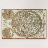 Puzzle Carte du monde de coupe de bois 1480 (Horizontal)