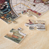 Puzzle Carte du monde du XVIIe siècle, latin 1600 (Côté)