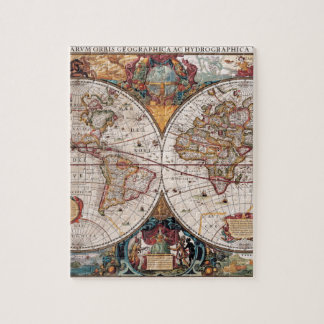 Puzzle Carte du monde du XVIIe siècle, latin 1600