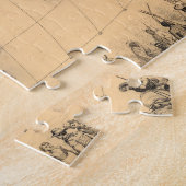 Puzzle Carte du monde montrant l'Empire Britannique (Côté)