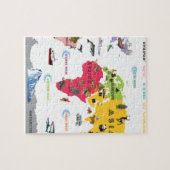 Puzzle Carte du monde pour des enfants - blancs et (Horizontal)