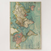 Puzzle Carte du monde vintage (Vertical)