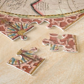 Puzzle Carte du monde vintage (Côté)
