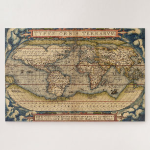 Puzzle Carte du monde vintage par Abraham Ortelius 1564