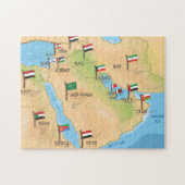 Puzzle Carte Du Moyen-Orient (Horizontal)
