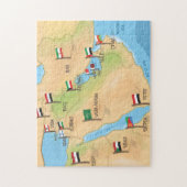 Puzzle Carte Du Moyen-Orient (Vertical)