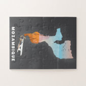 Puzzle carte du Mozambique (Horizontal)
