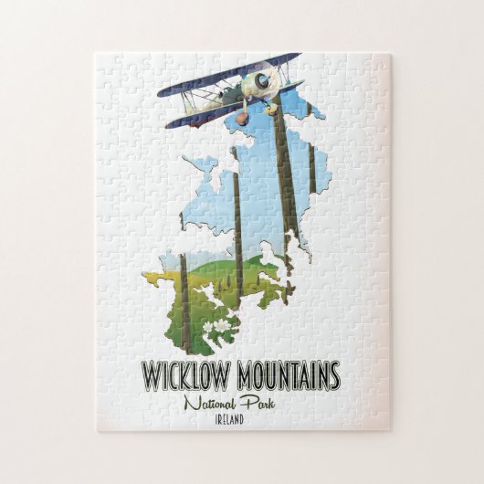 Puzzle carte du parc national de wicklow mountain (Vertical)