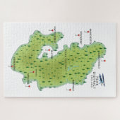 Puzzle Carte du Peak District Angleterre (Horizontal)