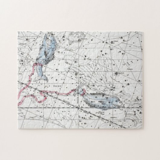 Puzzle Carte du plat XXII de constellations (Horizontal)