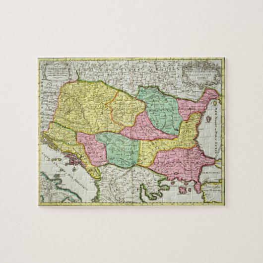 Puzzle Carte du royaume de la Hongrie et des états qui (Horizontal)