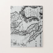 Puzzle Carte du royaume du Siam (Vertical)