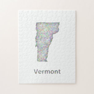 Puzzle Carte du Vermont