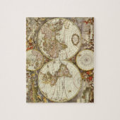 Puzzle Carte du Vieux Monde antique par Frederick de Wit, (Vertical)