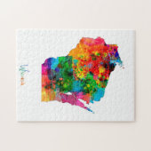 Puzzle Carte du Wisconsin (Horizontal)