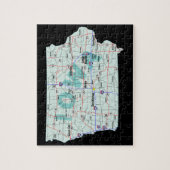 Puzzle Carte d'un état à un autre de l'Iowa (Vertical)