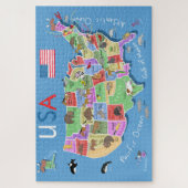 Puzzle Carte Enfants US (Vertical)