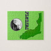 Puzzle Carte et texte de l'État de Floride (Horizontal)