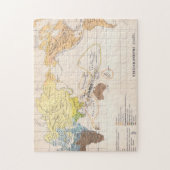 Puzzle Carte ethnographique du monde (Vertical)
