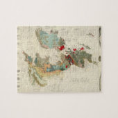 Puzzle Carte géologique composite, paléontologique (Horizontal)