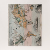 Puzzle Carte géologique du monde (Vertical)