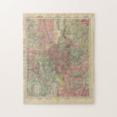 Puzzle Carte géologique Vintage de Londres (1883) (Vertical)