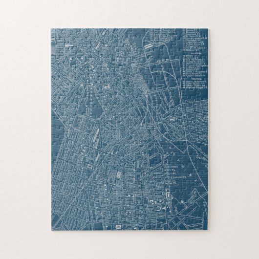 Puzzle Carte graphique de Boston (Vertical)