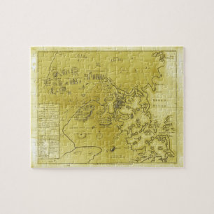 Puzzle Carte historique Boston American Revolutionary War