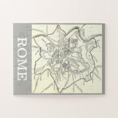 Puzzle Carte historique de la ville de Rome (Horizontal)