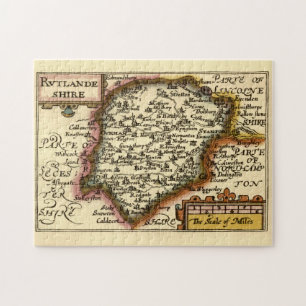Puzzle Carte historique du comté de Rutland (Rutlandshire