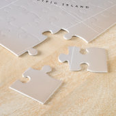 Puzzle Carte illustrée de la Nouvelle-Zélande (Côté)
