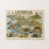 Puzzle Carte illustrée des monuments et de la musique de (Horizontal)