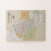 Puzzle Carte illustrée du Moyen-Orient. (Horizontal)