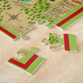 Puzzle Carte illustrée du parc Yellowstone (Côté)