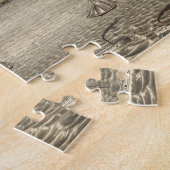 Puzzle Carte imagée vintage de Cleveland (1877) (Côté)