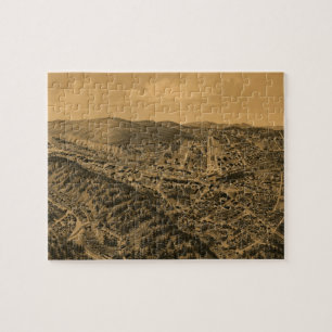 Puzzle Carte imagée vintage de Hot Springs AR (1888)