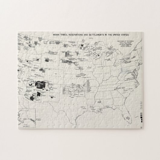 PUZZLE CARTE : INDIENS D'AMERIQUE 2 (Horizontal)